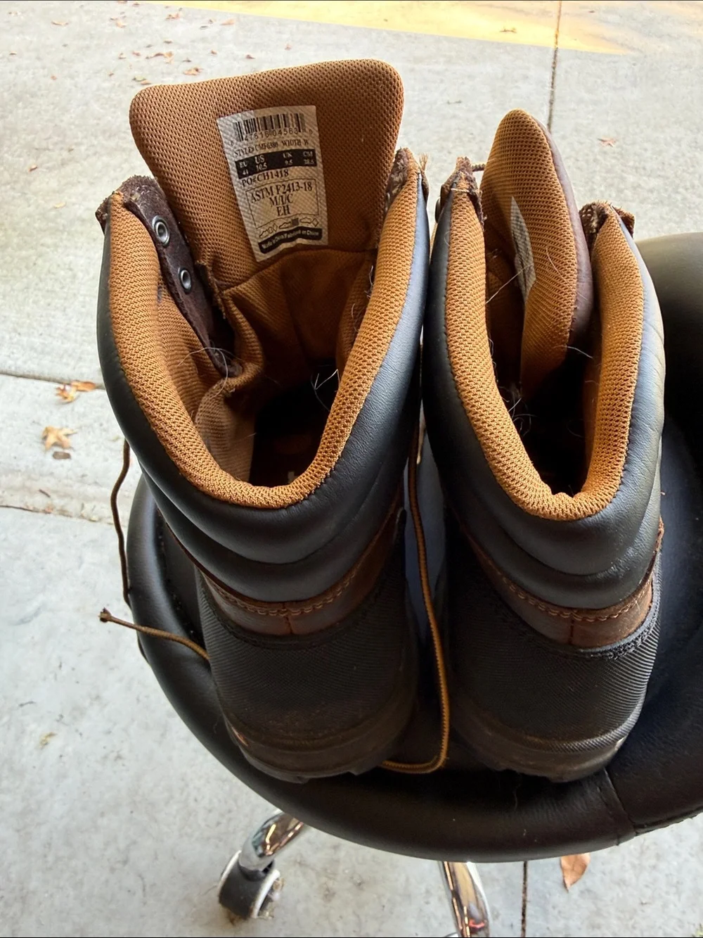 Carhartt Brown Lace-Up Work Boots